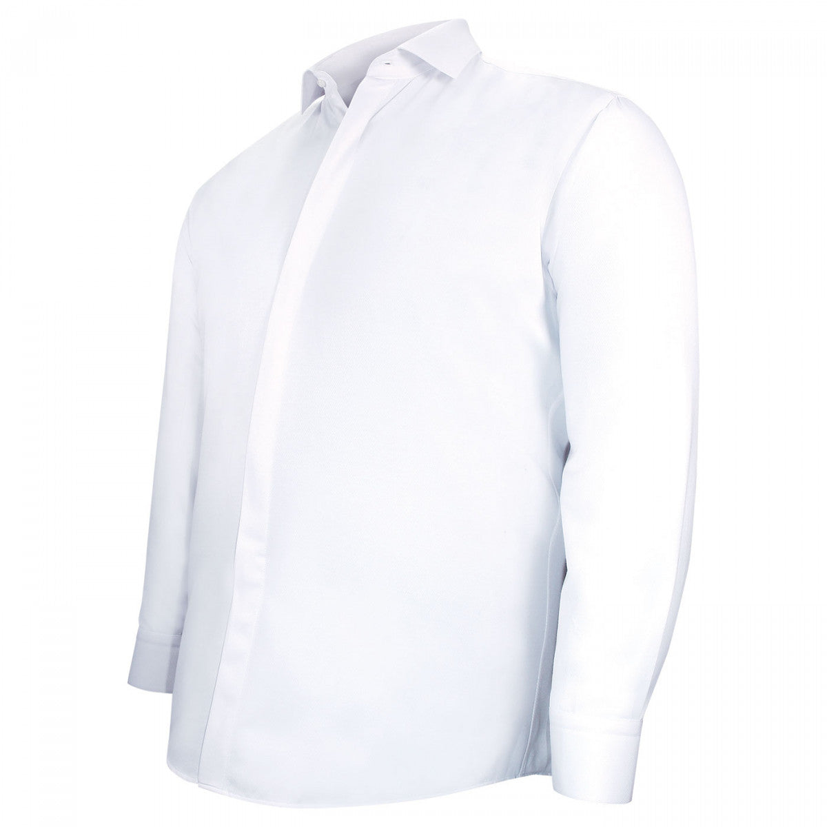 Chemise forte taille tissus premium armuré AB1DB1 blanc