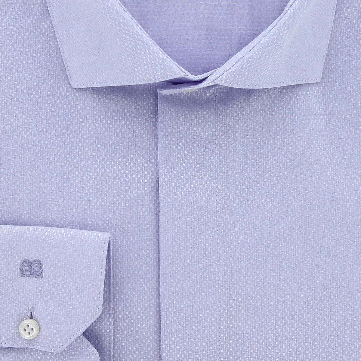 Chemise forte taille tissus premium armuré AB2DB1 parme