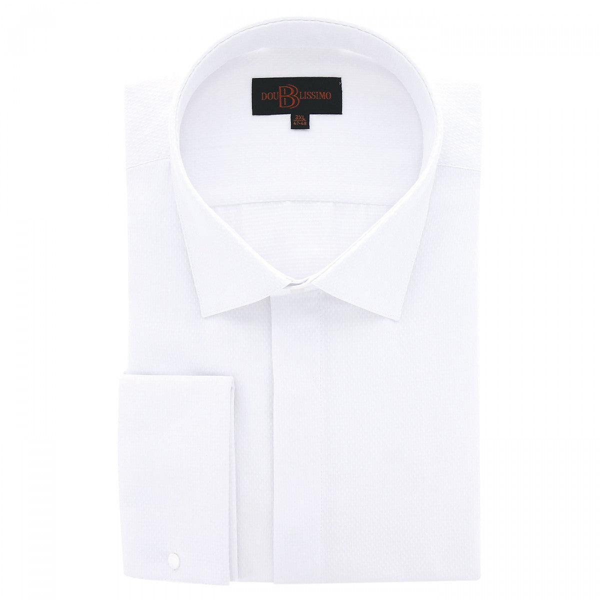 Chemise forte taille tissus premium armuré nozze-aa6db1 blanc
