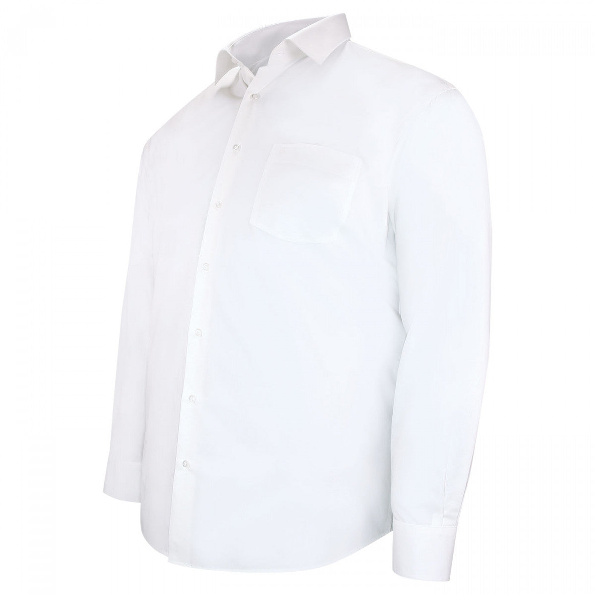 Chemise forte taille unie-lisio-aa2db3 blanc blanc