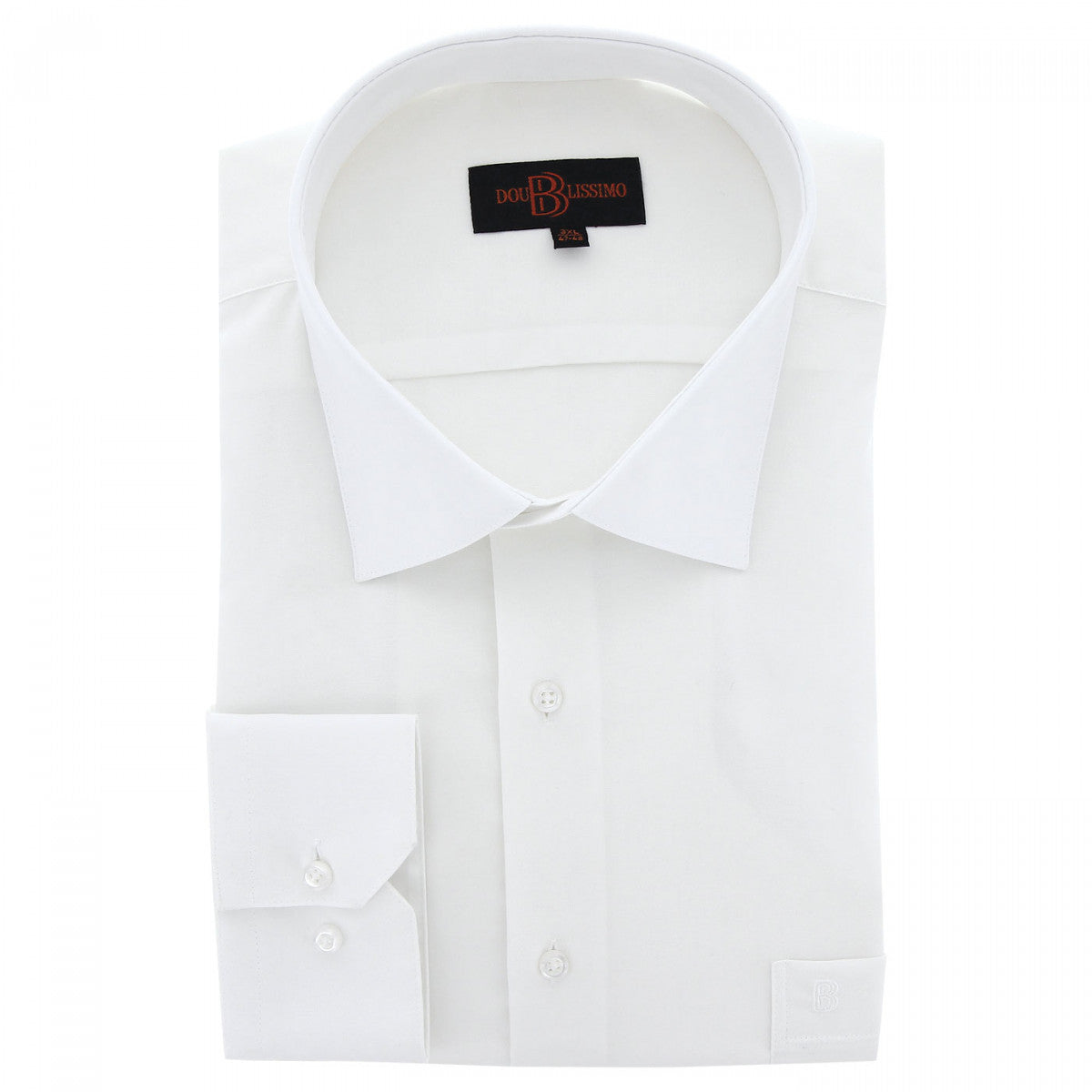 Chemise forte taille unie-lisio-aa2db1 blanc