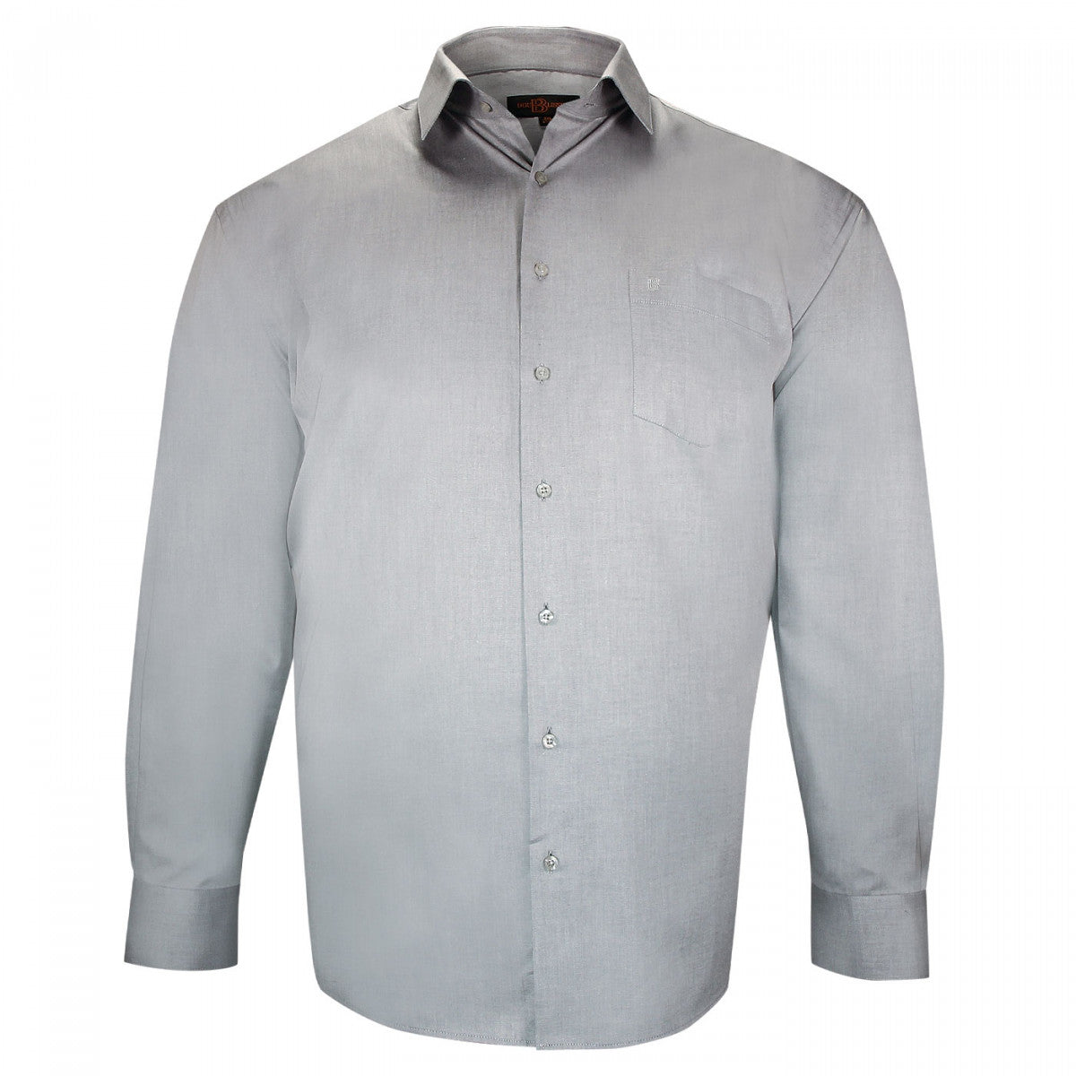 Chemise forte taille unie-lisio-aa2db2 gris