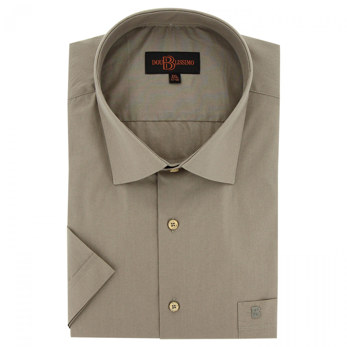 Chemisette forte taille unie primino-aa2dbmc2 taupe