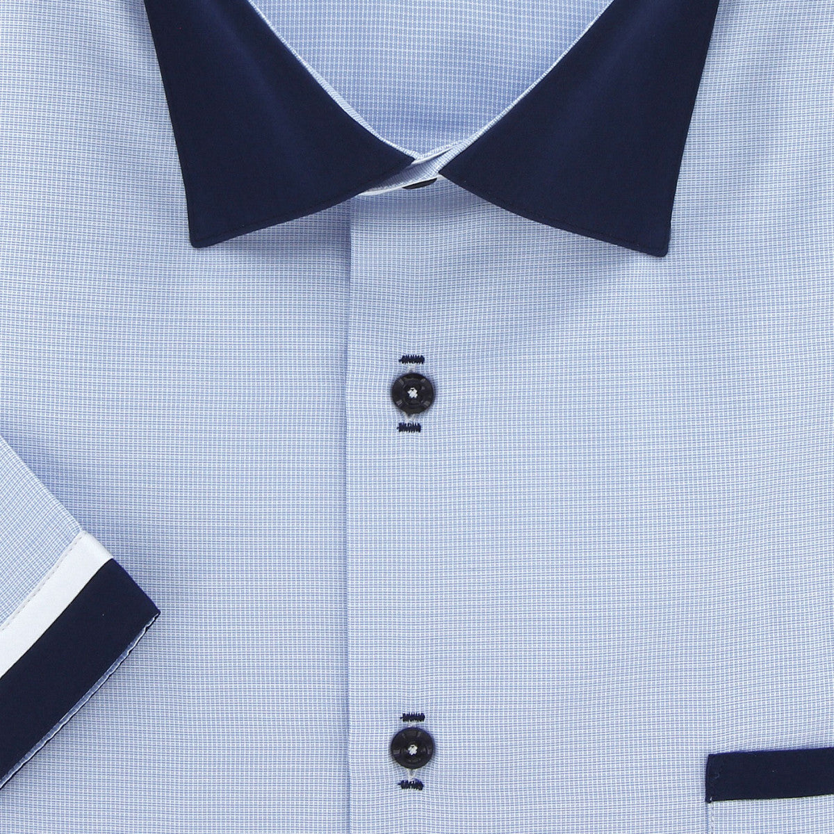 Chemisette forte taille AD2DBMC1 bleu ciel
