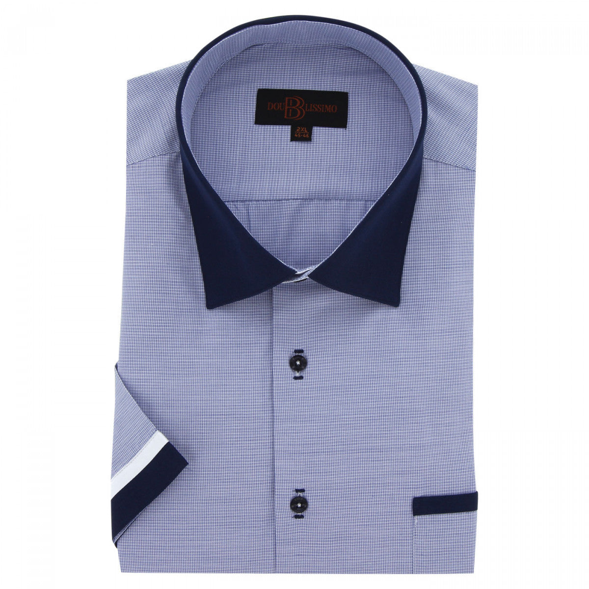 Chemisette forte taille AD2DBMC2 bleu