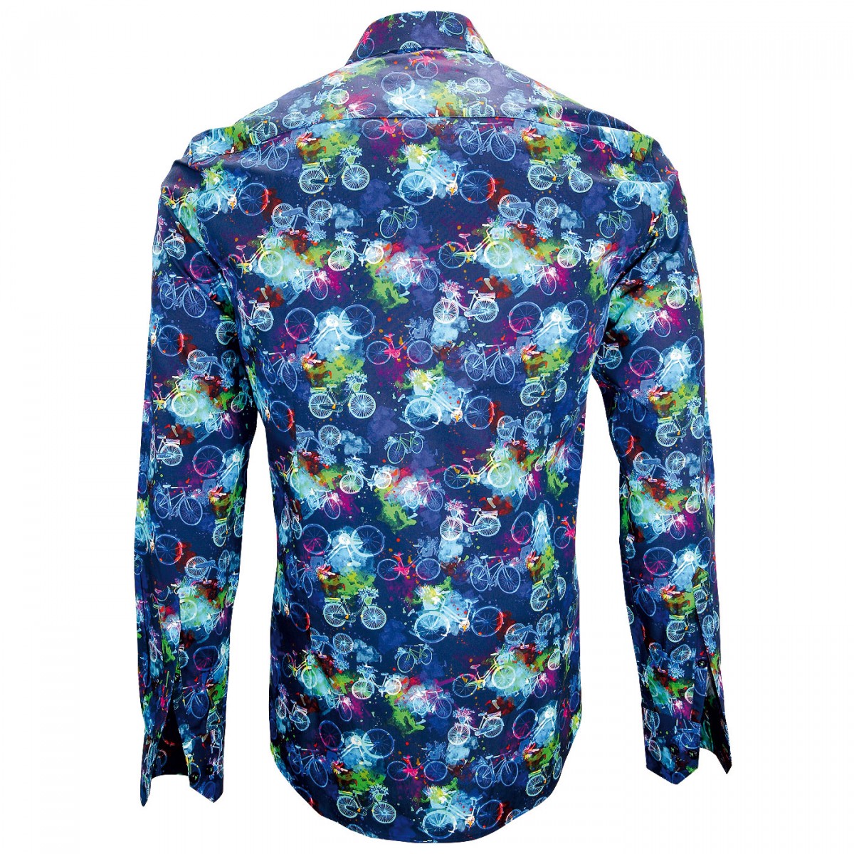 Chemise impriméeBICYCLE Andrew Mac Allister ZB3AM1 bleu