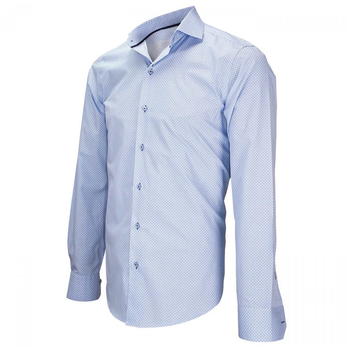 Chemise impriméeLECCE Emporio balzani P5EB1 bleu ciel