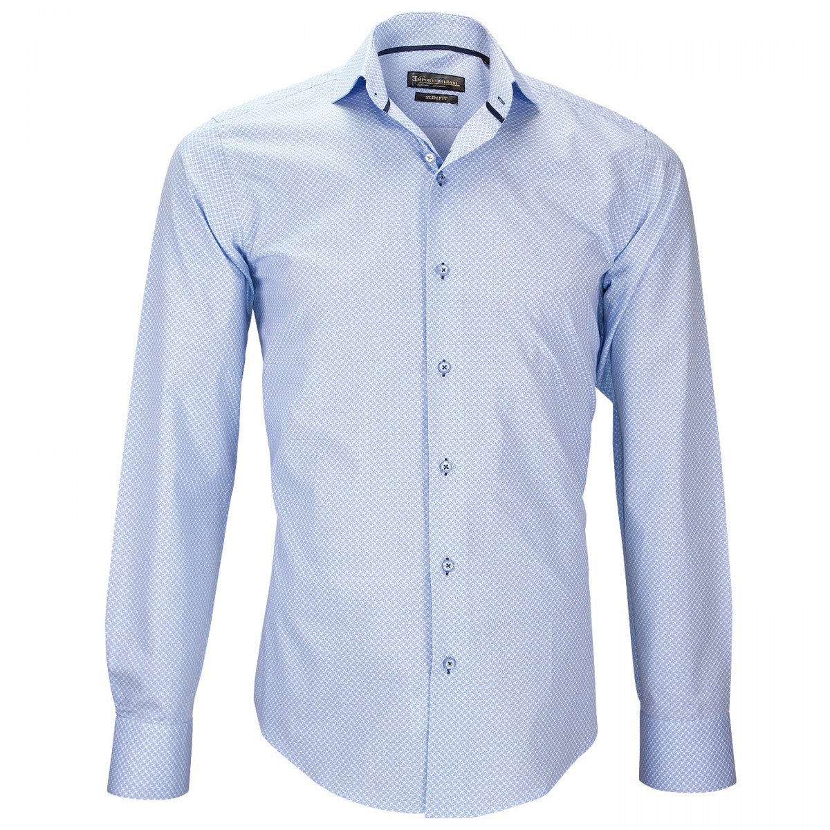 Chemise impriméeLECCE Emporio balzani P5EB1 bleu ciel