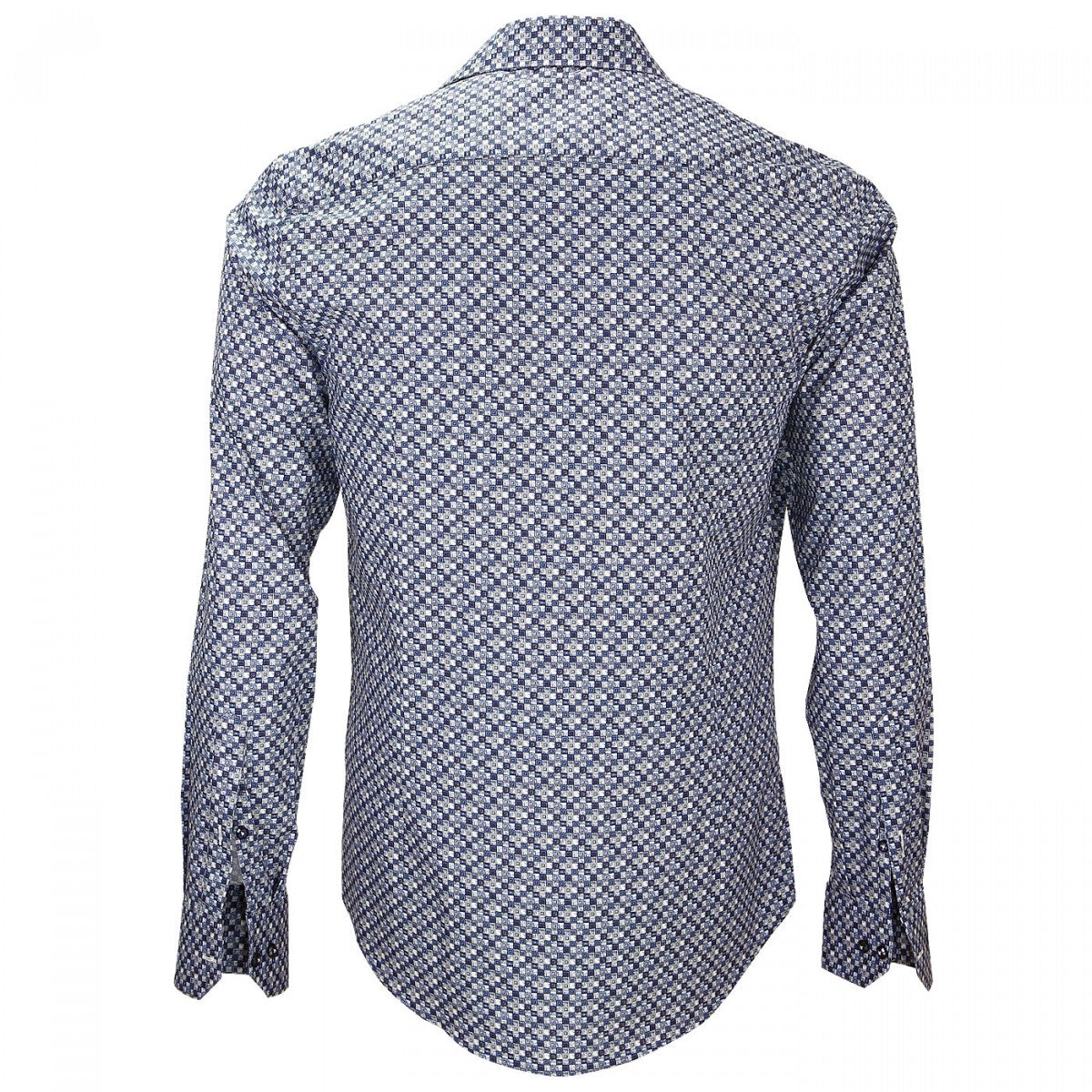 Chemise imprimée bleu