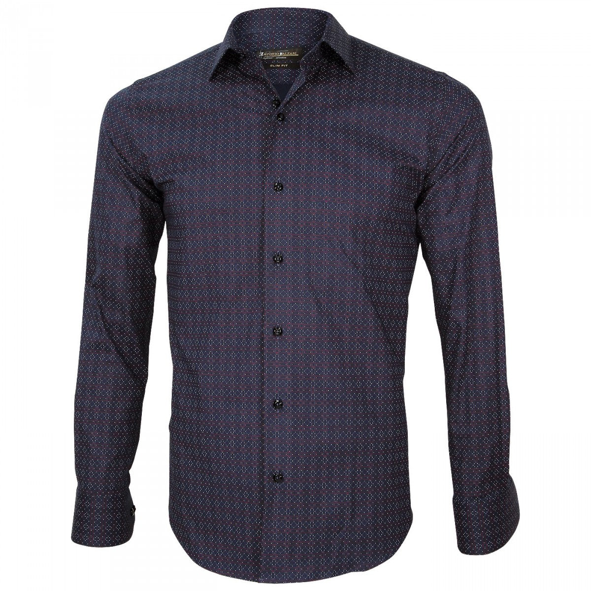 Chemise Italienne bleu rouge