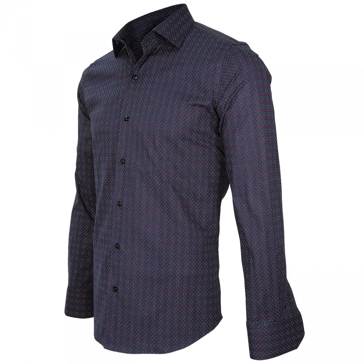 Chemise Italienne bleu rouge