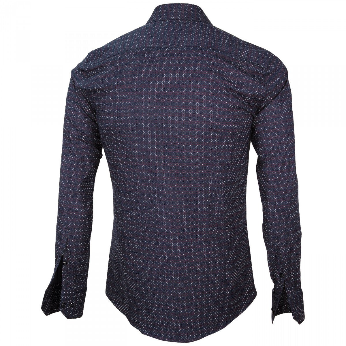 Chemise Italienne bleu rouge
