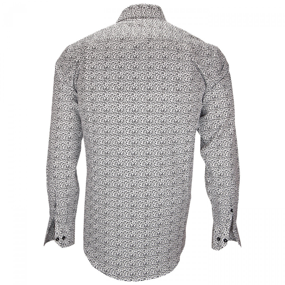 Chemise libertyGREENWICH Andrew Mac Allister FT13AM2 blanc noir