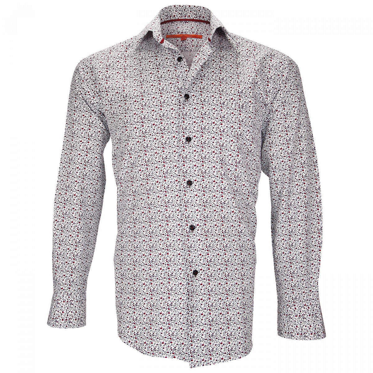 Chemise libertyGREENWICH Andrew Mac Allister FT13AM3 blanc rouge