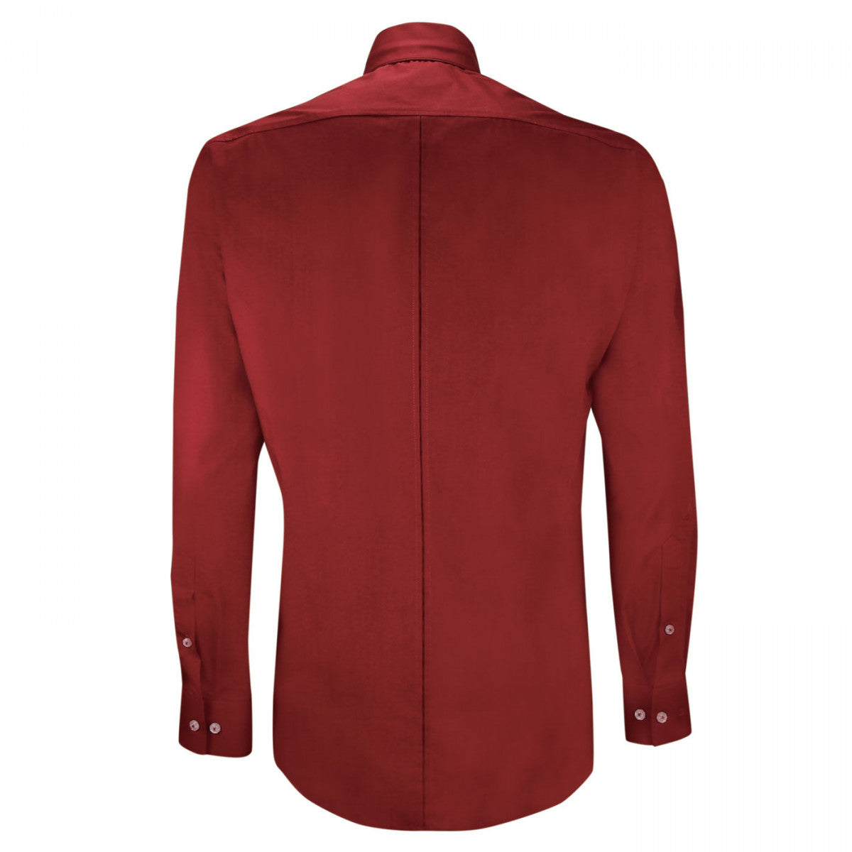 Chemise mode col cousu CA3EB4 bordeaux