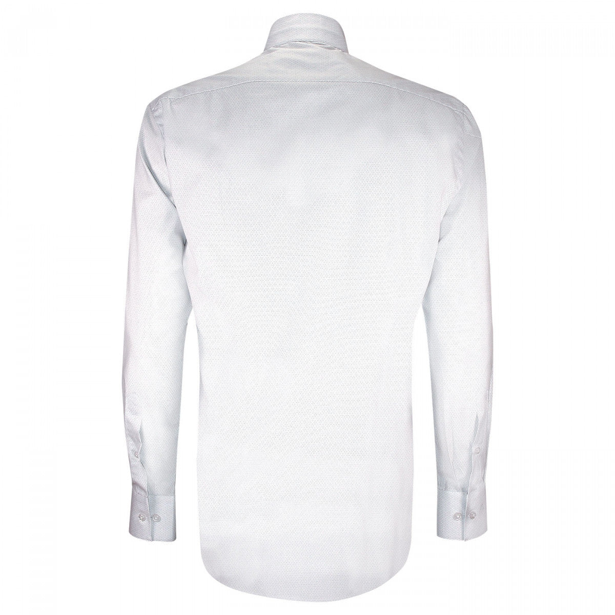 Chemise mode col cousu mao à motifs CA5EB3 blanc bleu
