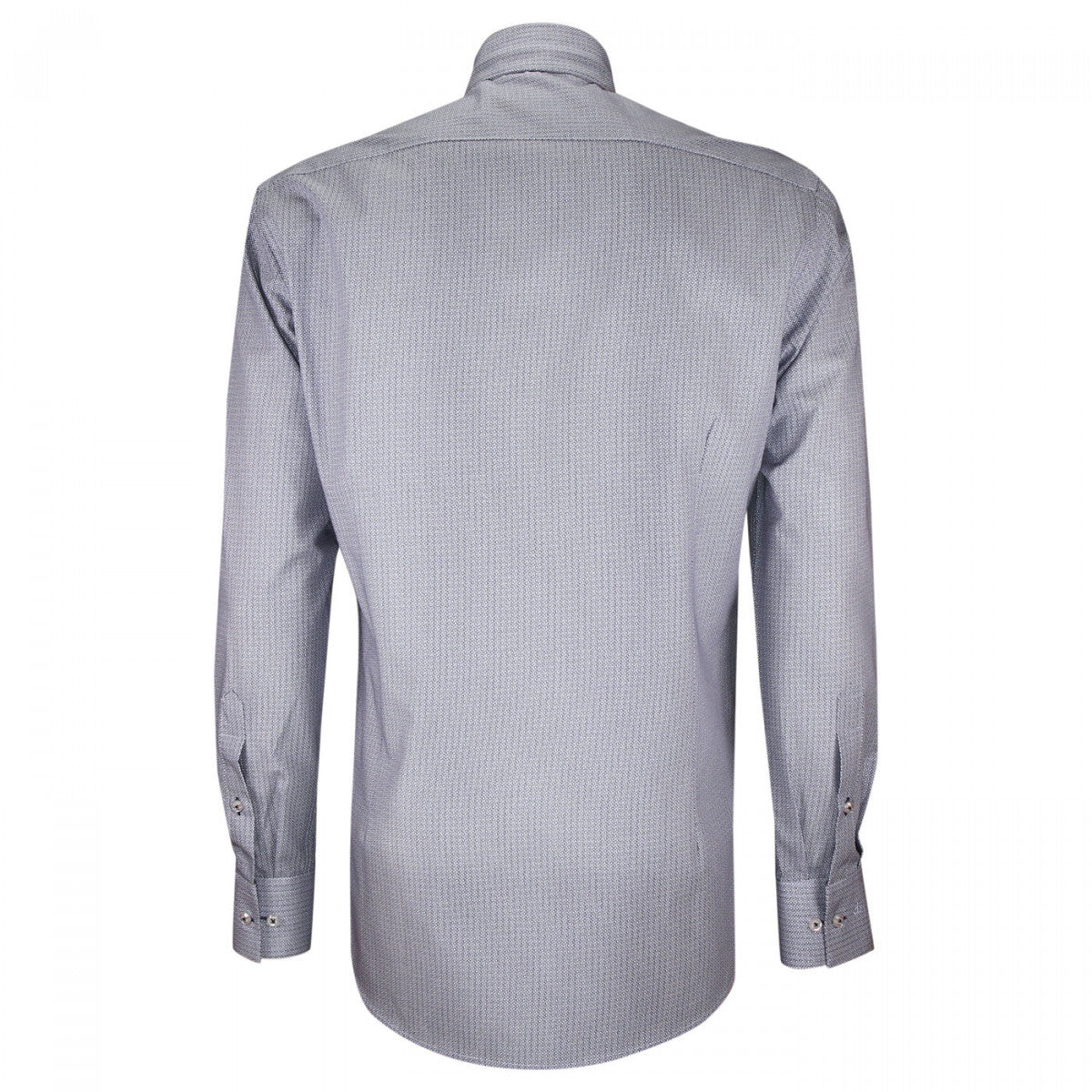 Chemise mode col cousu mao à motifs CA5EB2 bleu blanc bleu