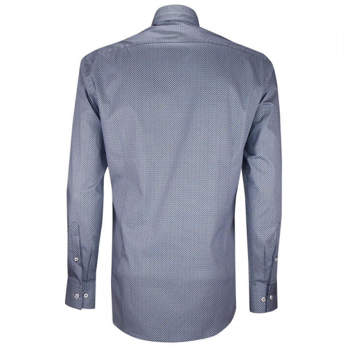 Chemise mode col cousu mao à motifs CA5EB4 bleu