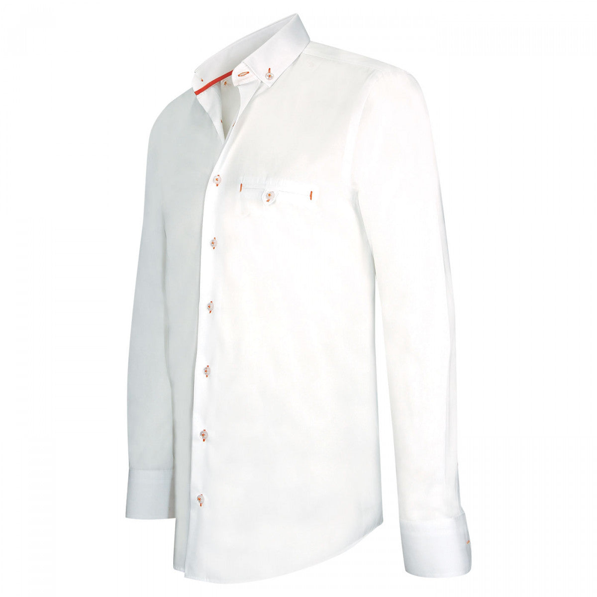 Chemise modeETHAN Andrew Mac Allister YP1AM4 blanc orange