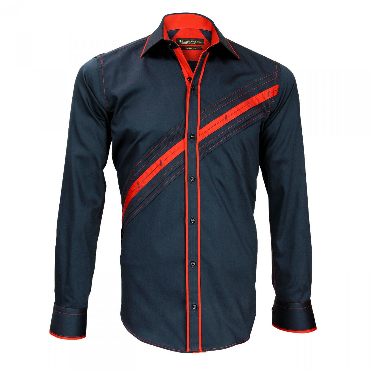 Chemise fashion LAZZIO Emporio balzani Q19EB4 bleu