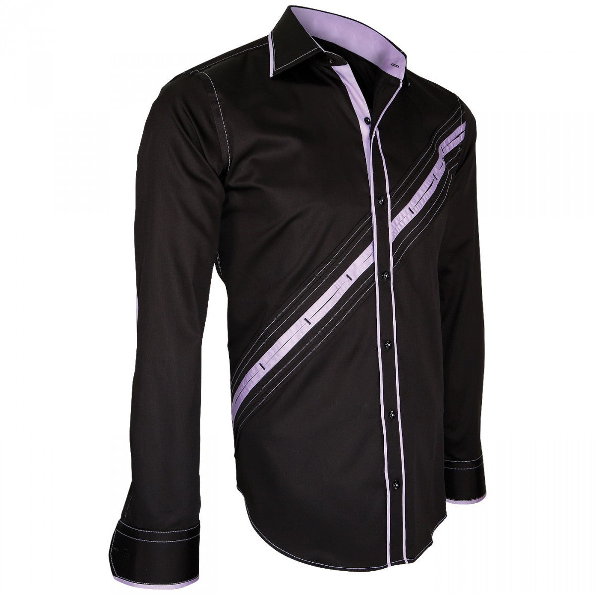 Chemise mode LAZZIO Emporio balzani Q19EB2 noir