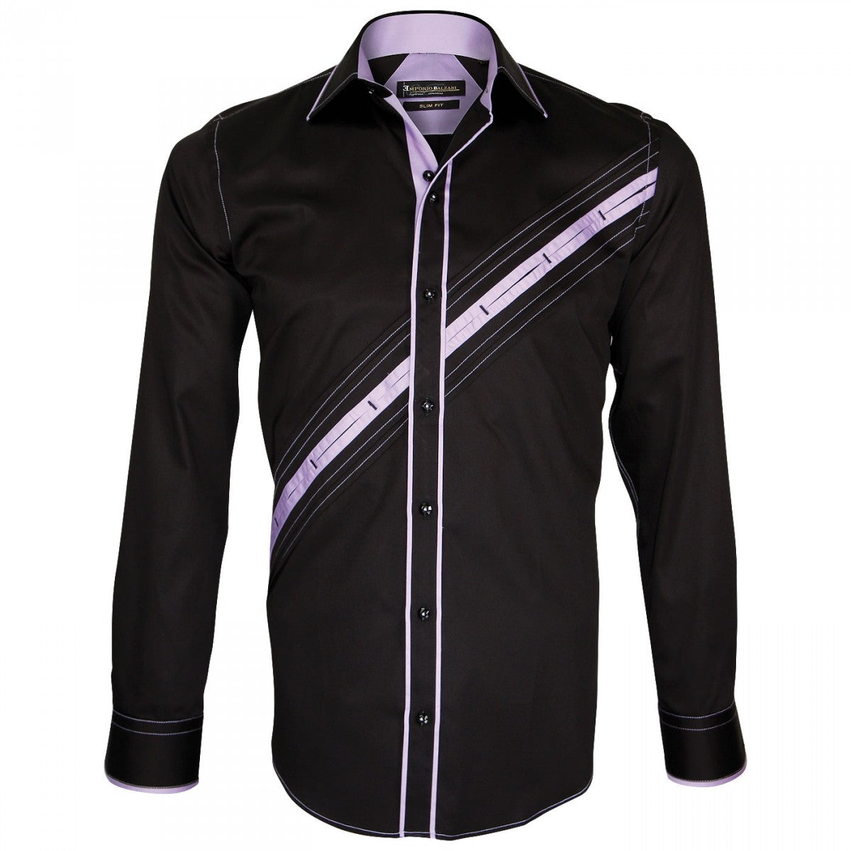 Chemise mode LAZZIO Emporio balzani Q19EB2 noir