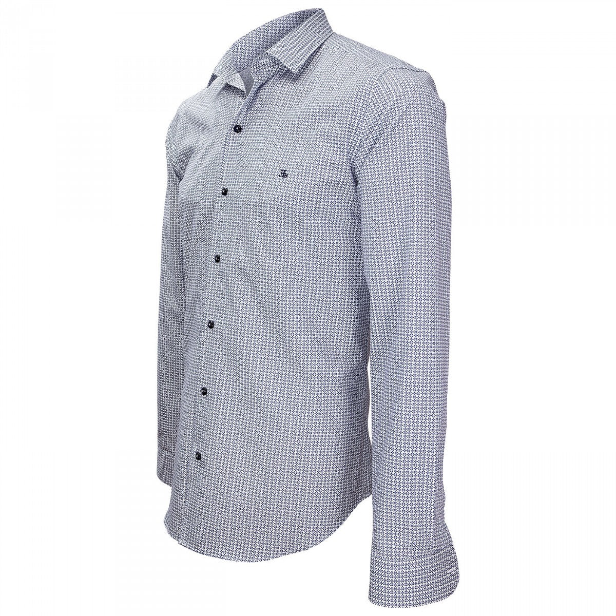 Chemise impriméeTIBERIO Emporio balzani J4EB9 blanc bleu
