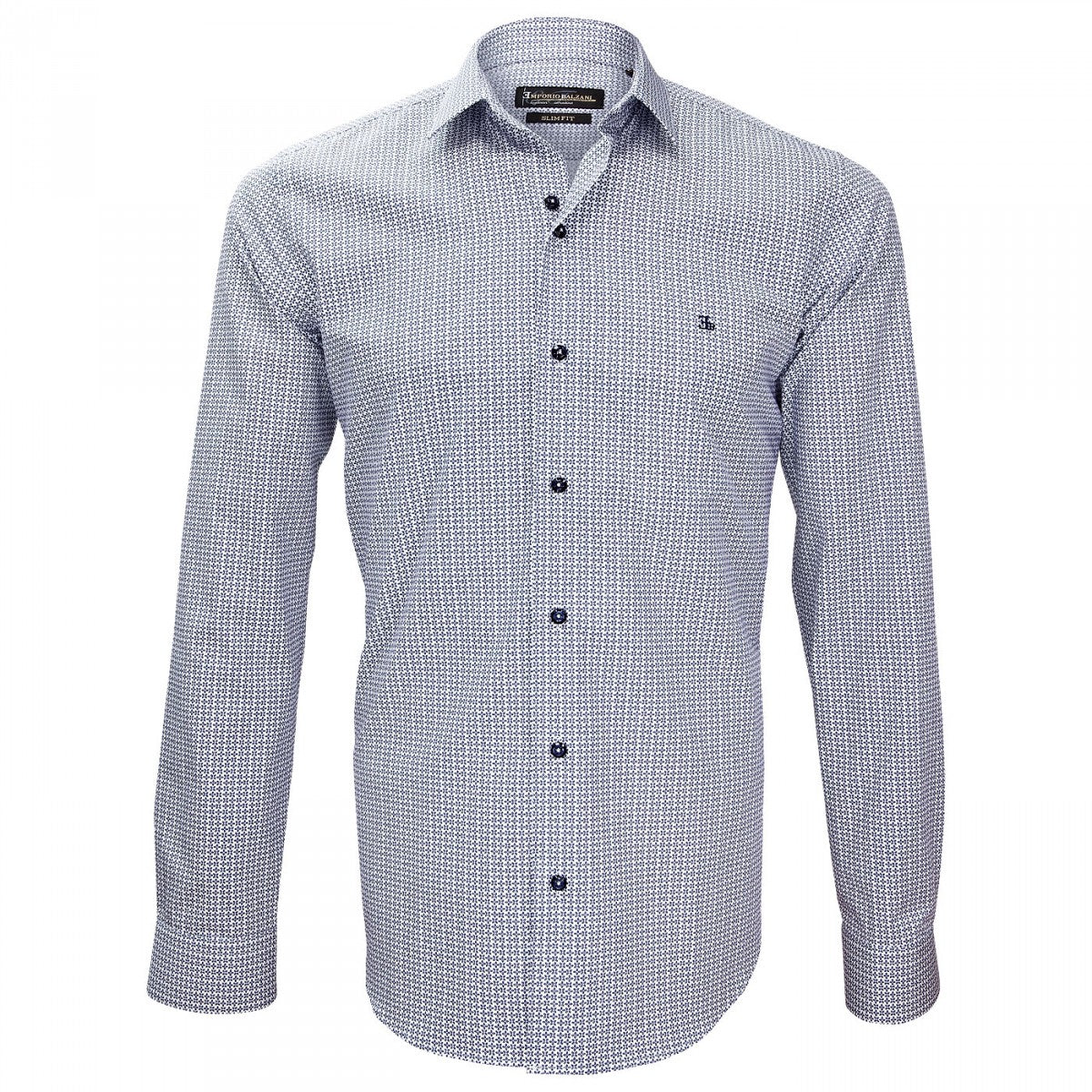 Chemise impriméeTIBERIO Emporio balzani J4EB9 blanc bleu