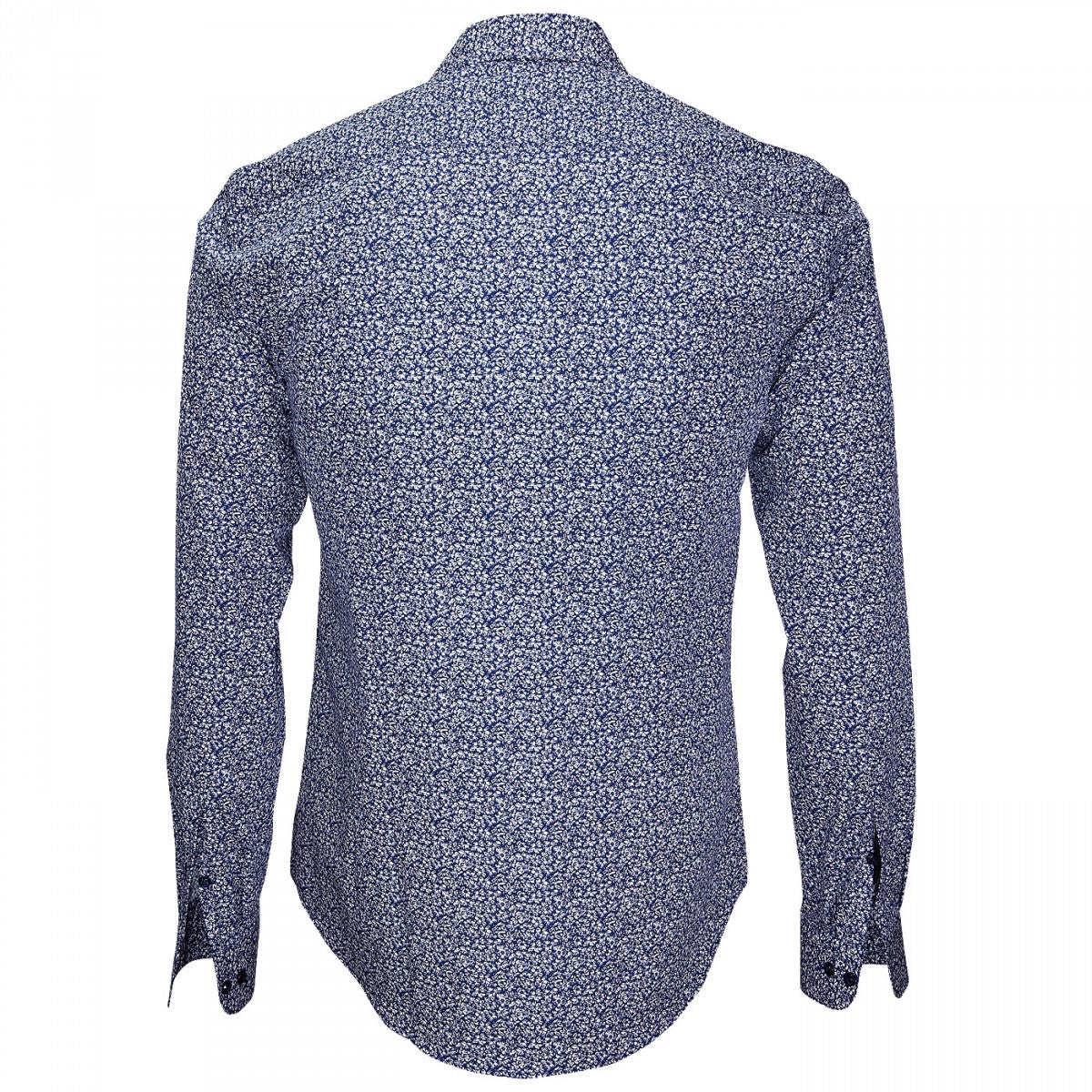 Chemise impriméeTIBERIO Emporio balzani J4EB8 bleu blanc