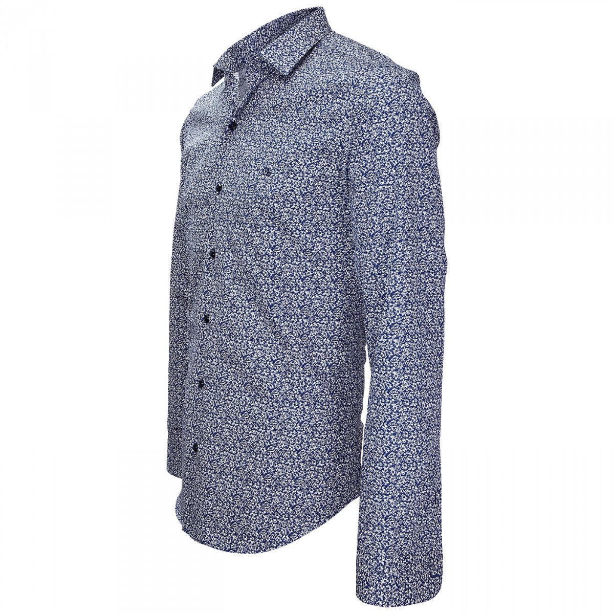 Chemise impriméeTIBERIO Emporio balzani J4EB8 bleu blanc