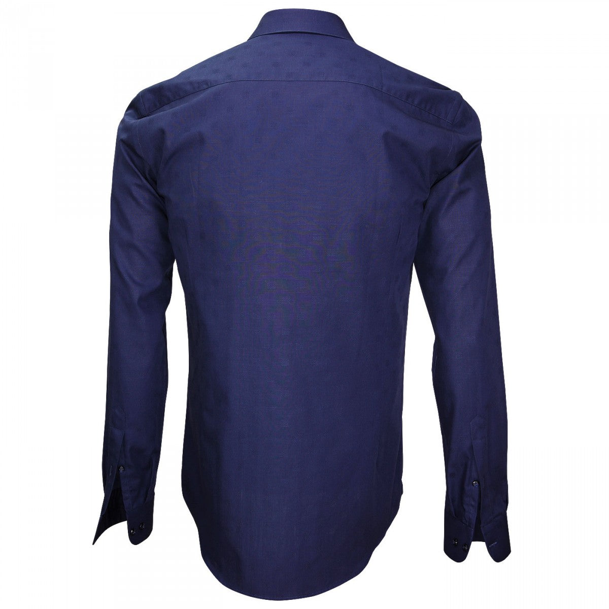Chemise popeline armurée bleu marine