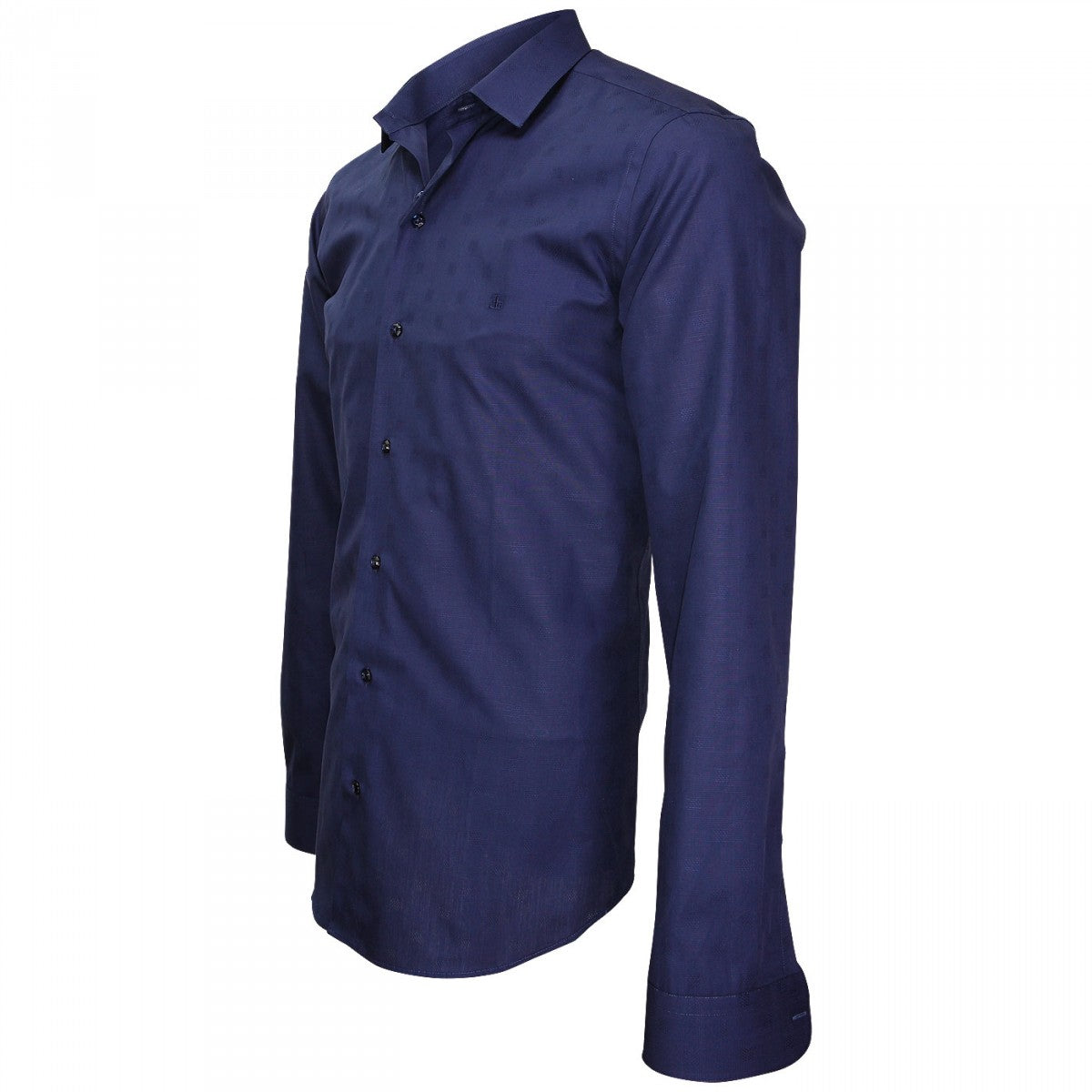 Chemise popeline armurée bleu marine
