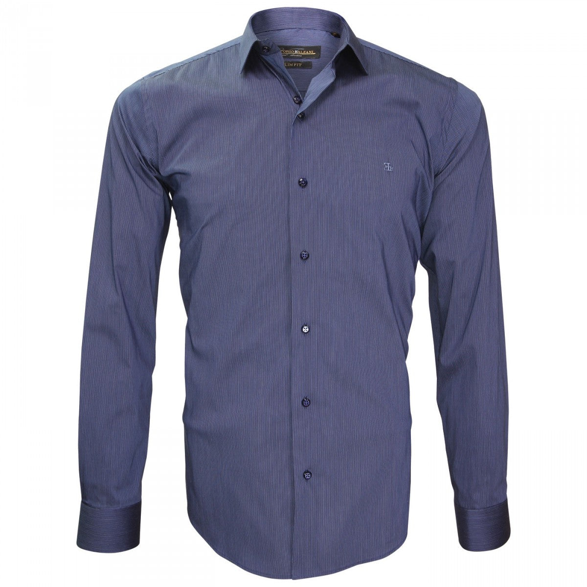 Chemise en popelineTIBERIO Emporio balzani J4EB11 bleu moyen