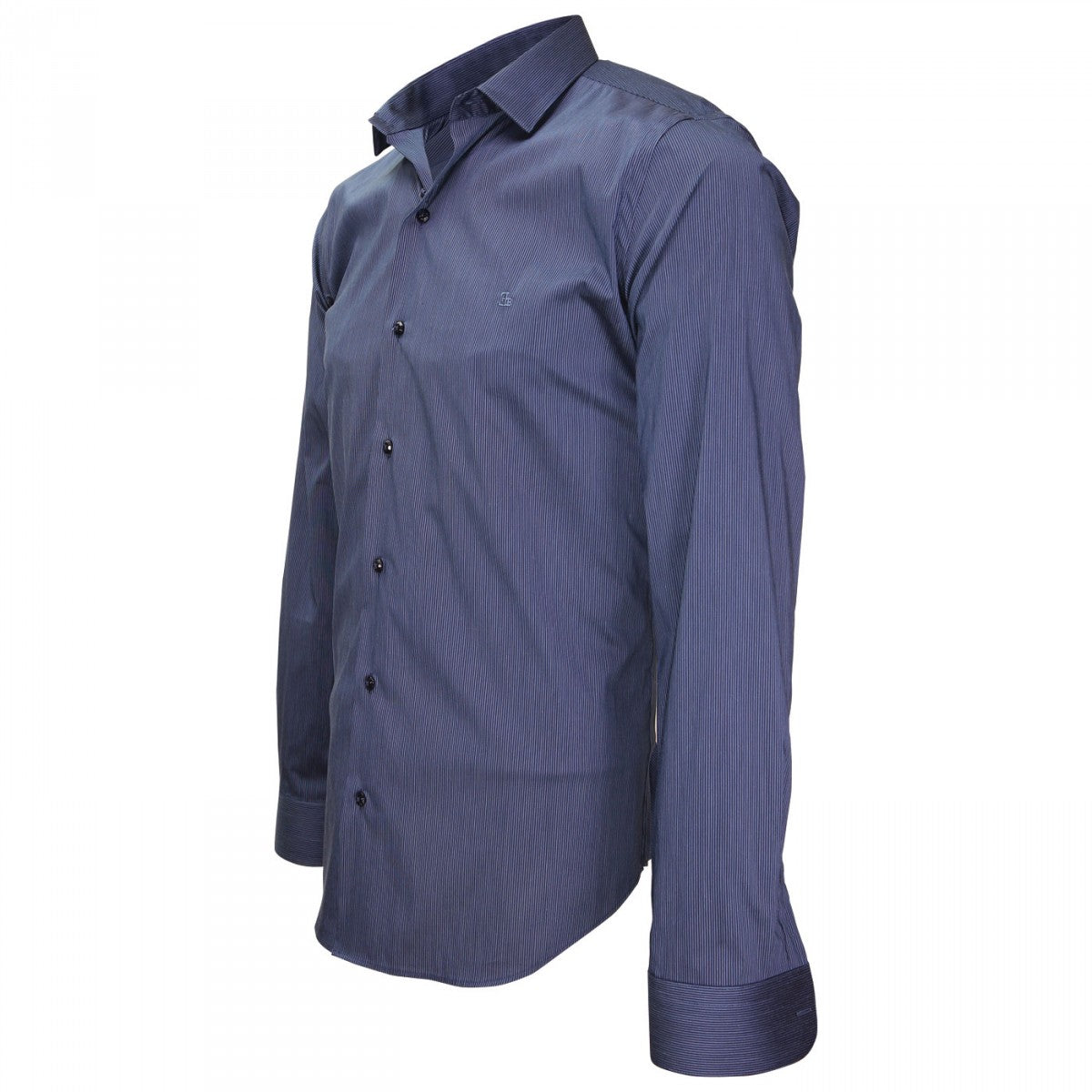 Chemise en popelineTIBERIO Emporio balzani J4EB11 bleu moyen