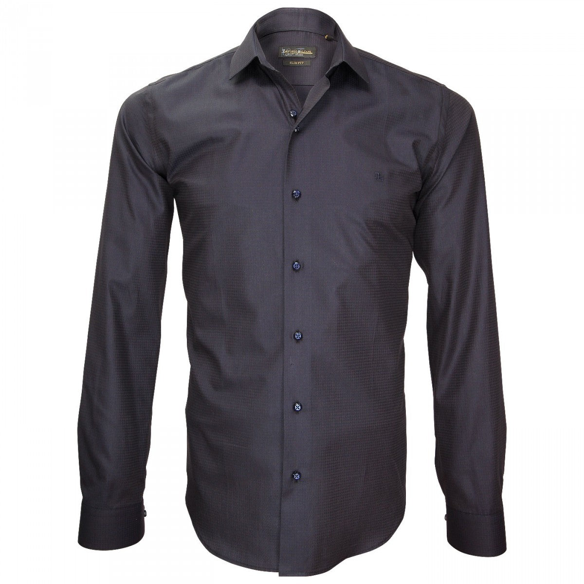 Chemise popeline armuréeTIBERIO Emporio balzani J4EB12 bleu nuit