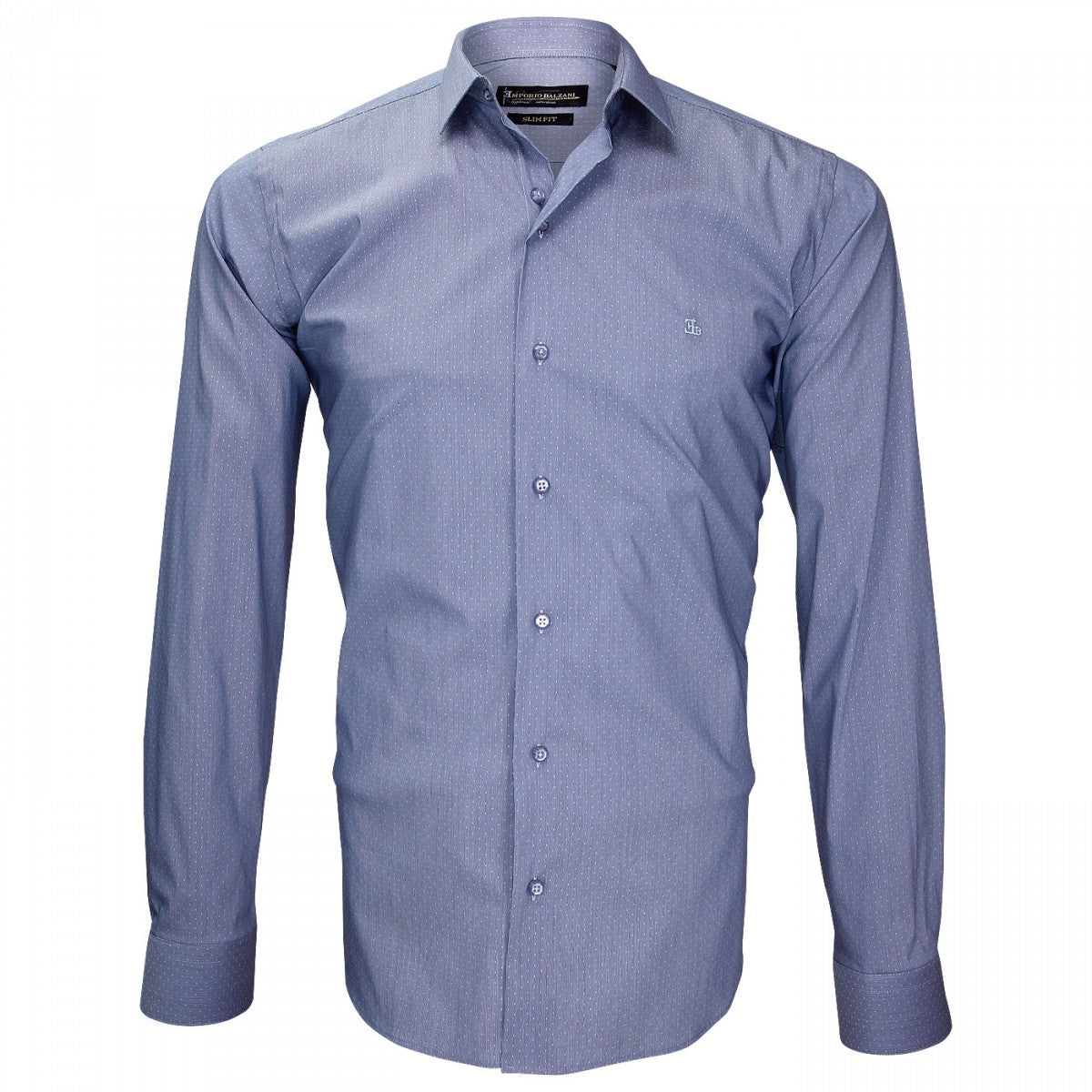 Chemise en popelineTIBERIO Emporio balzani J4EB10 bleu