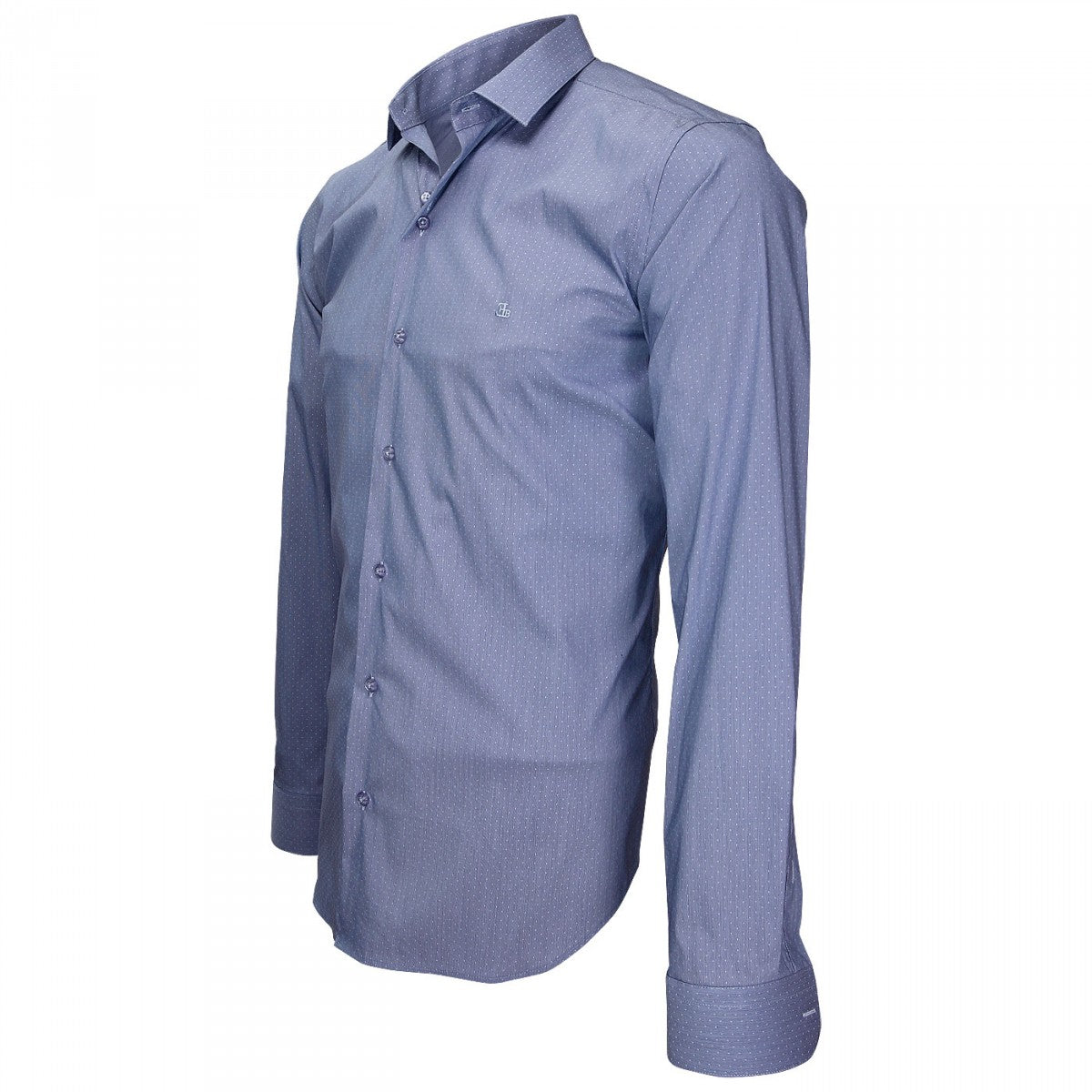 Chemise en popelineTIBERIO Emporio balzani J4EB10 bleu