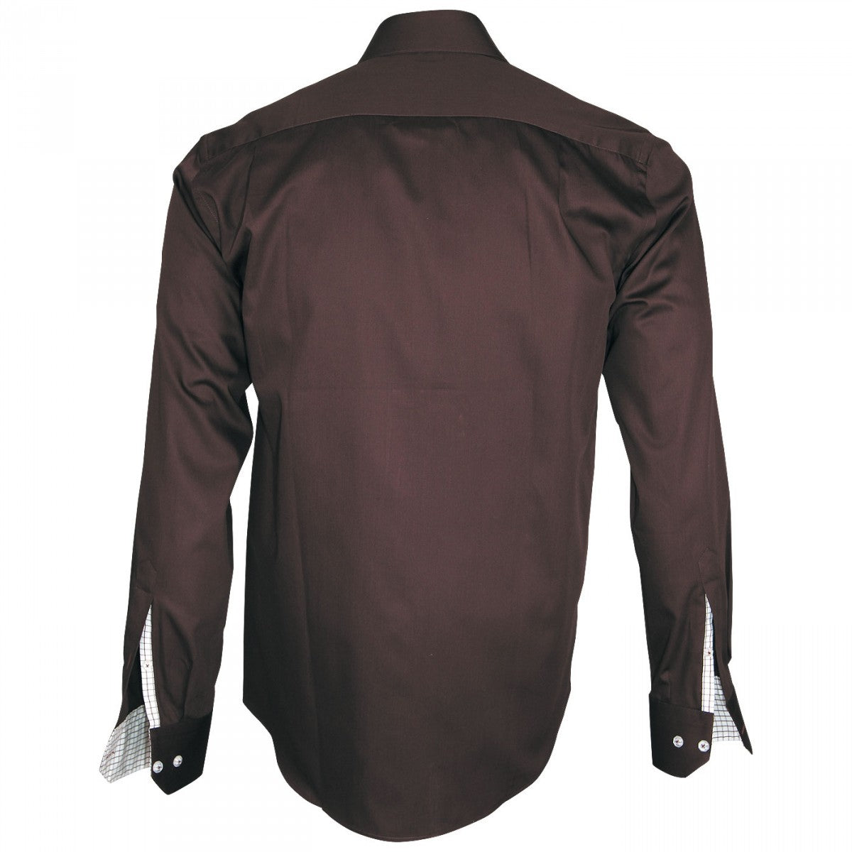 Chemise mode TINO Emporio balzani Q1EB18 marron blanc