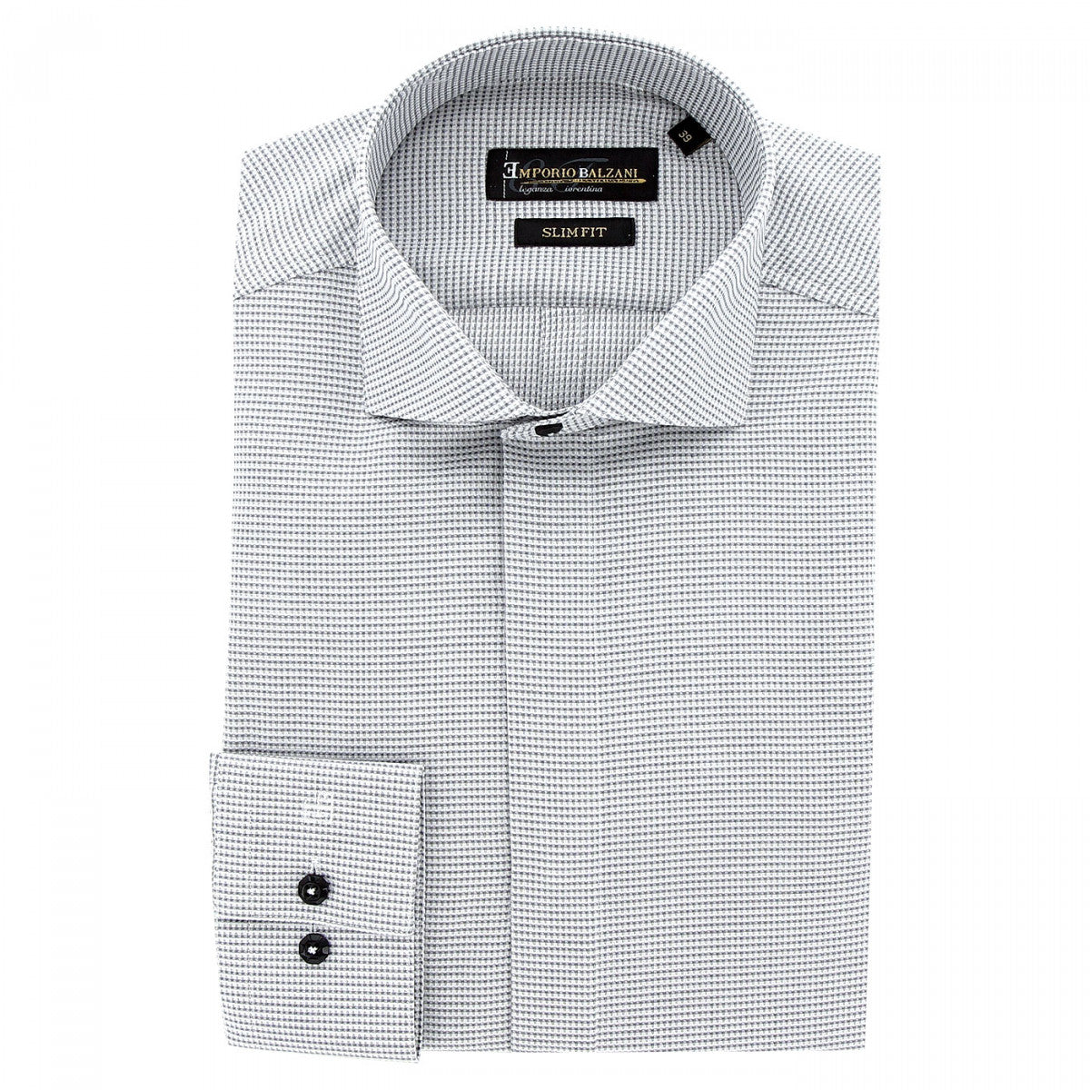 Chemise mode gorge cachée à motifs CA9EB1 gris