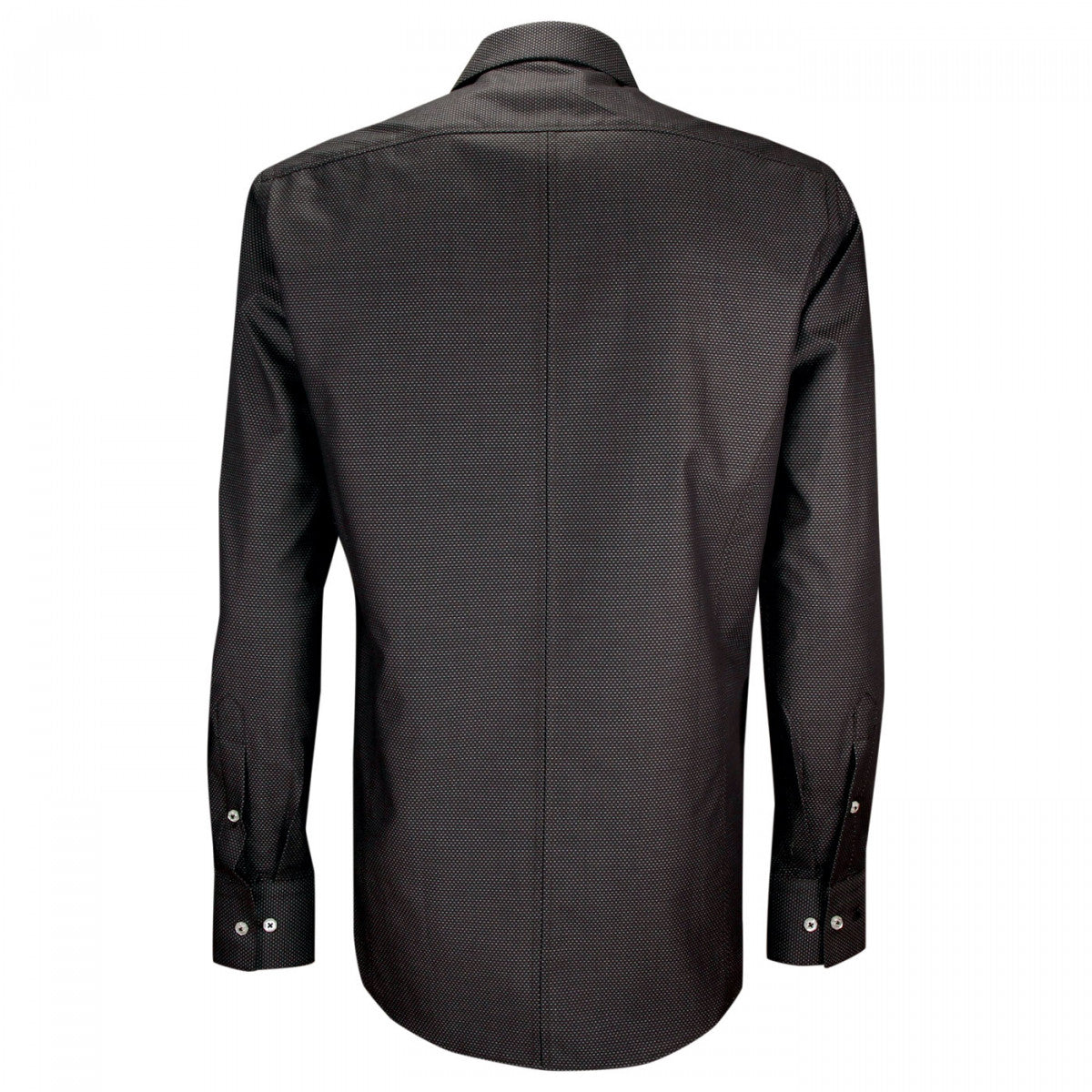 Chemise mode gorge cachée à motifs CA9EB2 noir