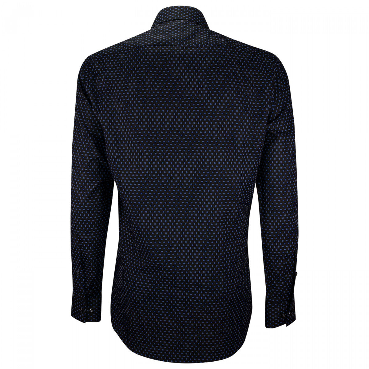 Chemise mode gorge cachée à motifs CA10EB2 noir