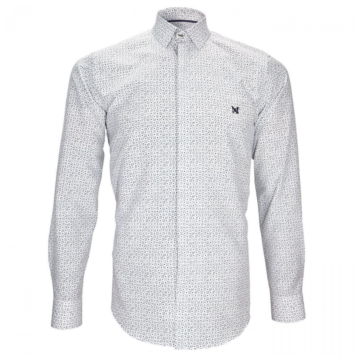 Chemise ImpriméeNEW WAVE Andrew Mac Allister L1AM5 blanc