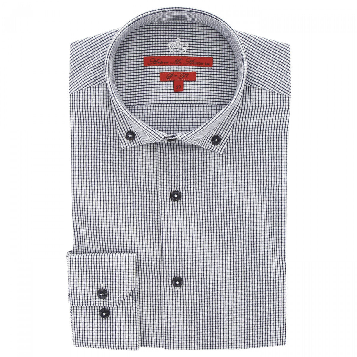 Chemise mode vichy harry Andrew Mac Allister CA6AM2 bleu