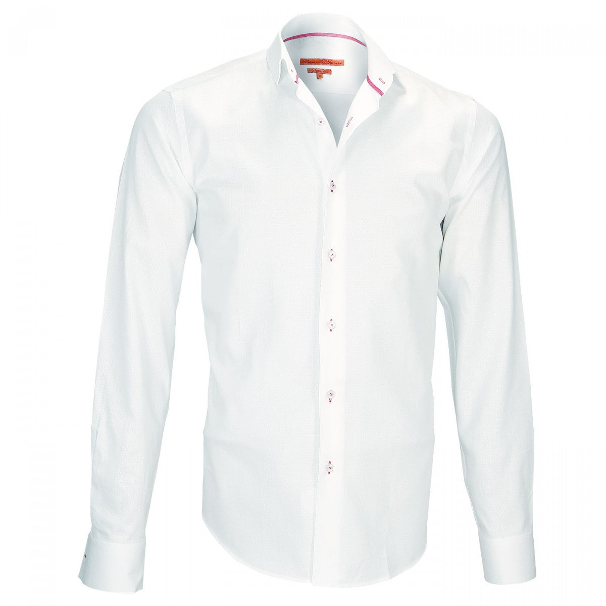 Chemise petit colSTREETER Andrew Mac Allister P8AM7 blanc rose