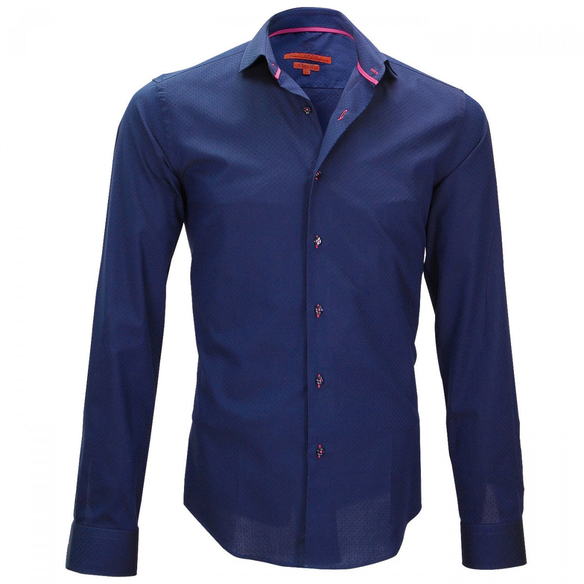 Chemise petit colSTREETER Andrew Mac Allister P8AM10 bleu marine
