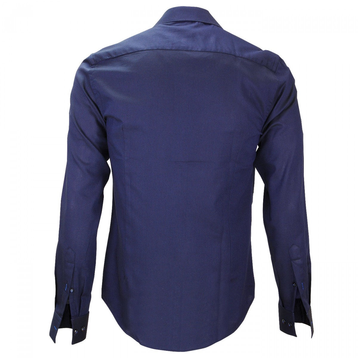 Chemise petit col bleu nuit