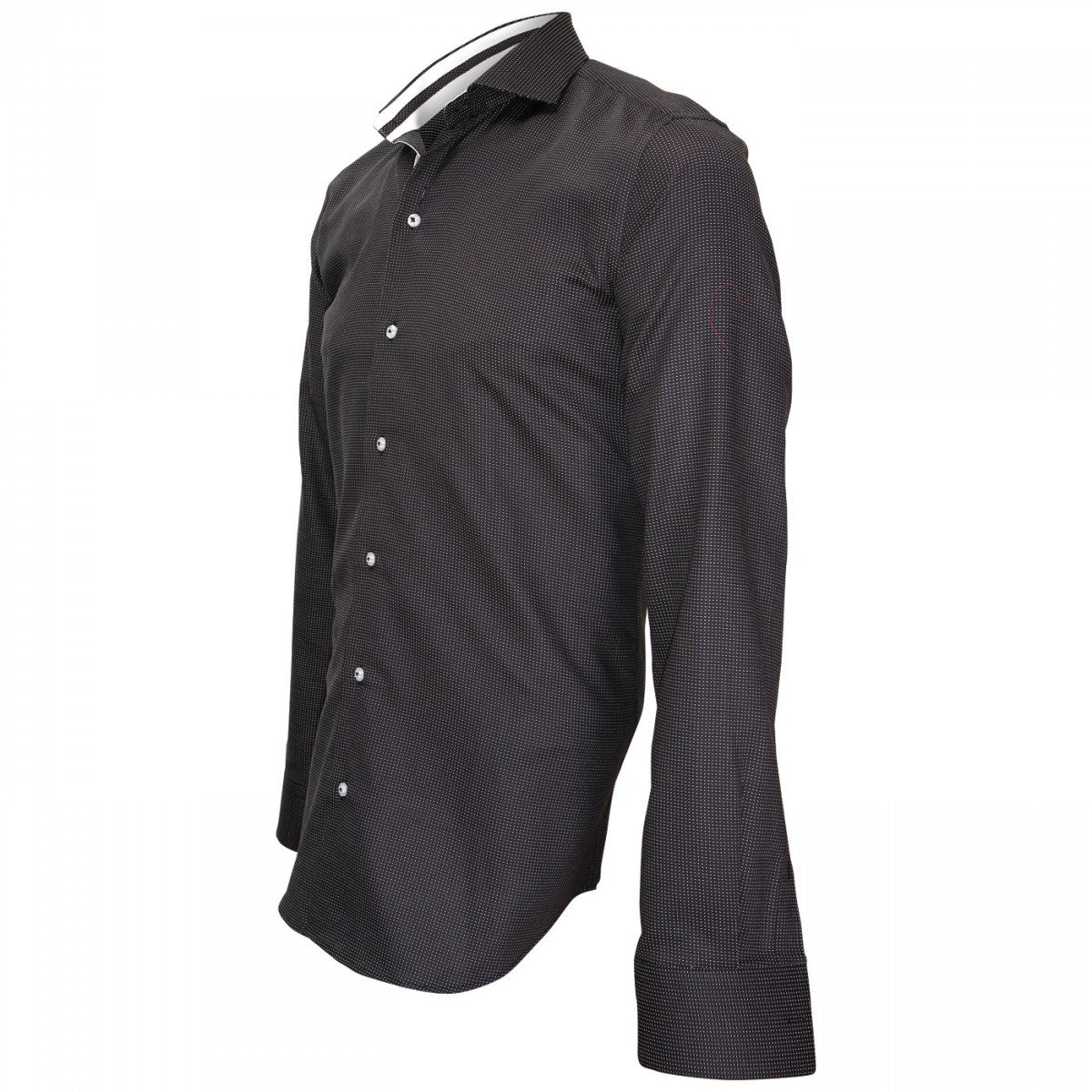 Chemise popeline armurée noir