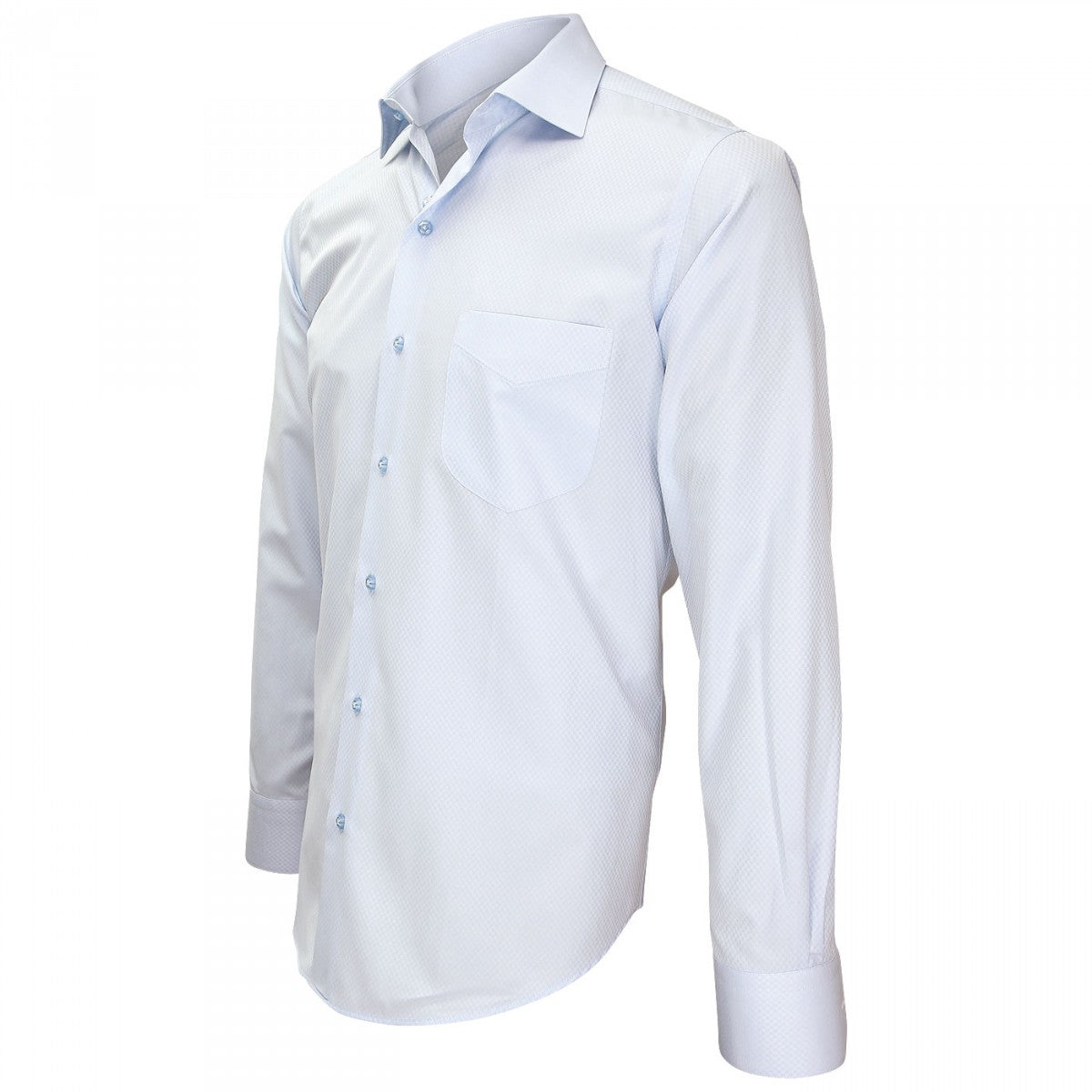 Chemise popeline armurée bleu