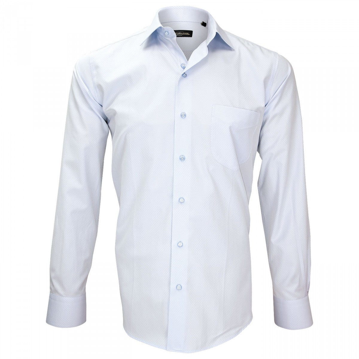 Chemise popeline armurée bleu