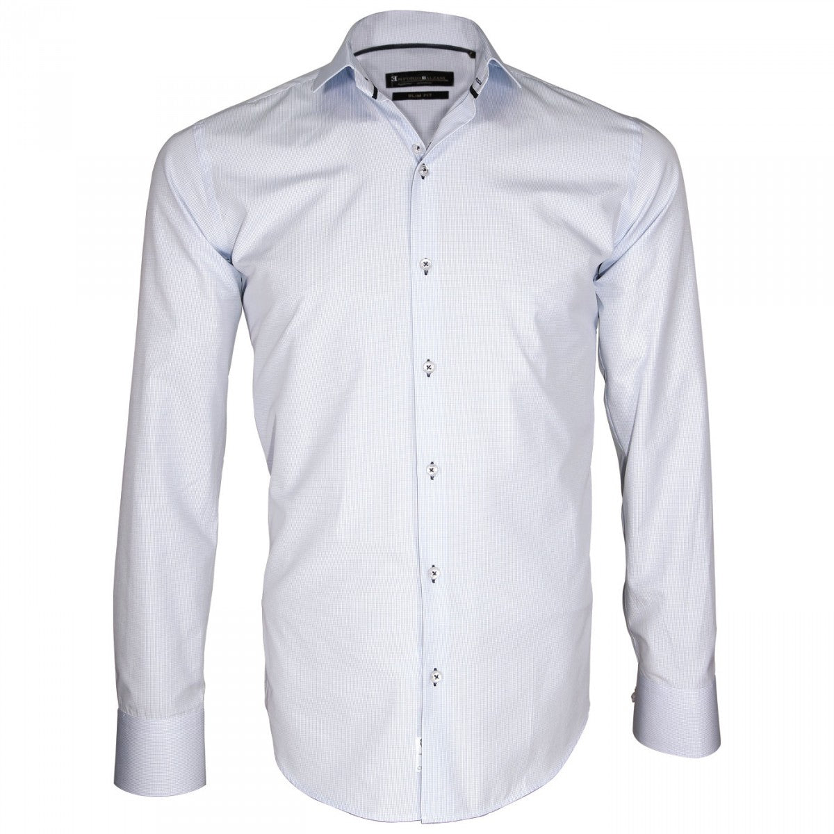 Chemise repassage facileGIANCARLO Emporio balzani T4EB1 bleu clair